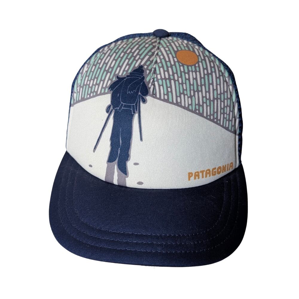 Vintage Patagonia Mesh Worn Wear Climbing Backpacker Explorer Logo Trucker Hat